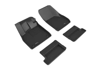 3D MAXpider Kagu 1st & 2nd Row Floormats For 16-20 Audi TT - Black